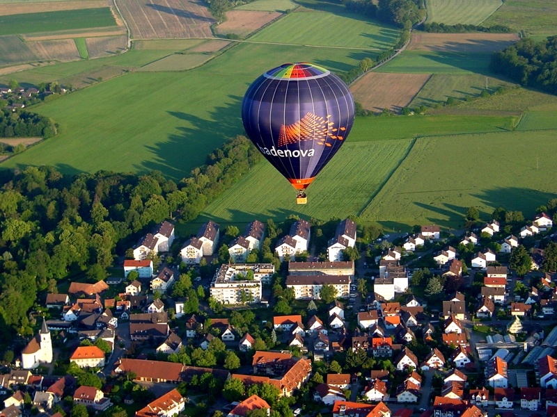 Ballonfahrt über Umkirch im Jahr 2006