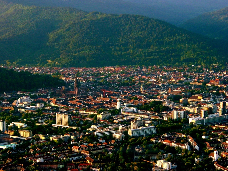 Luftbild City Freiburg im Breisgau