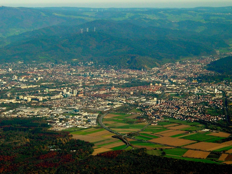 Luftbild von Freiburg