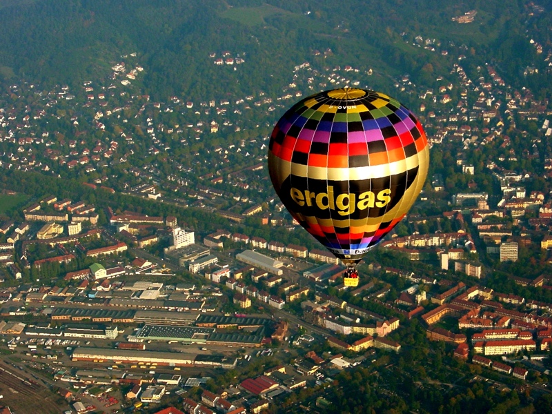 Ballonfahrt über Freiburg mit dem Erdgas-Ballon Ballonfahrt über Freiburg mit dem Erdgas-Ballon