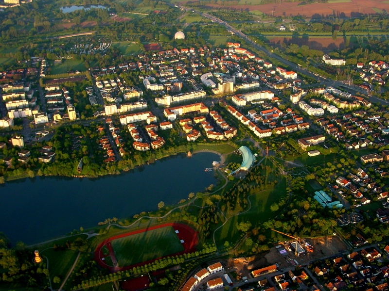 Flückiger See und Freiburg Betzenhausen Flückiger See und Freiburg Betzenhausen