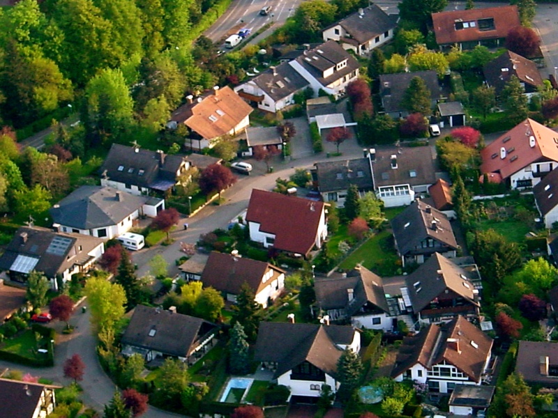 Luftbild vom Stephanienweg in Umkirch aus dem Jahr 2006