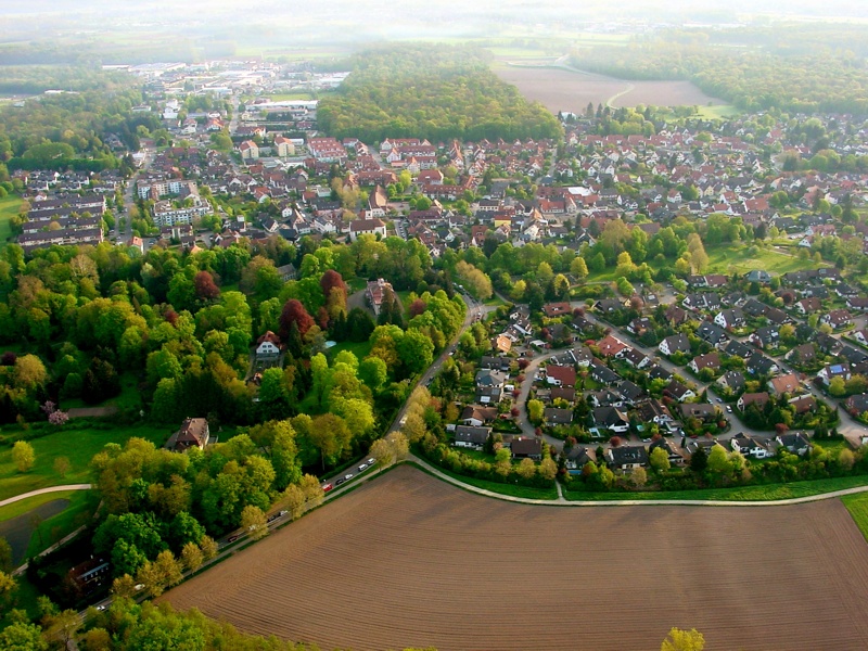 Umkirch Luftfoto aus dem Ballonkorb