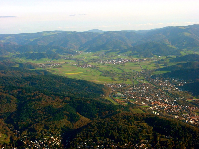 Das Dreisamtal mit Freiburg Littenweiler, Ebnet und Kirchzarten