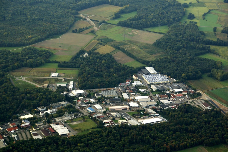Luftbild vom Gewerbegebiet Umkirch vom 30.09.2007